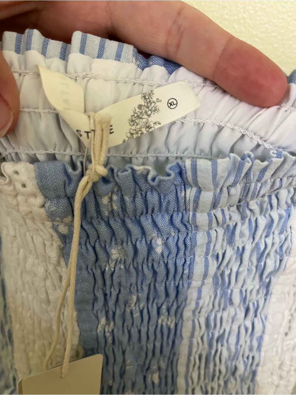 NEW Altar’d State Blue and White Este Maxi Dress Size Small and XL Available NWT - Picture 11 of 12